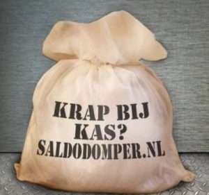 Krap bij kas - Saldodomper.nl geldzak